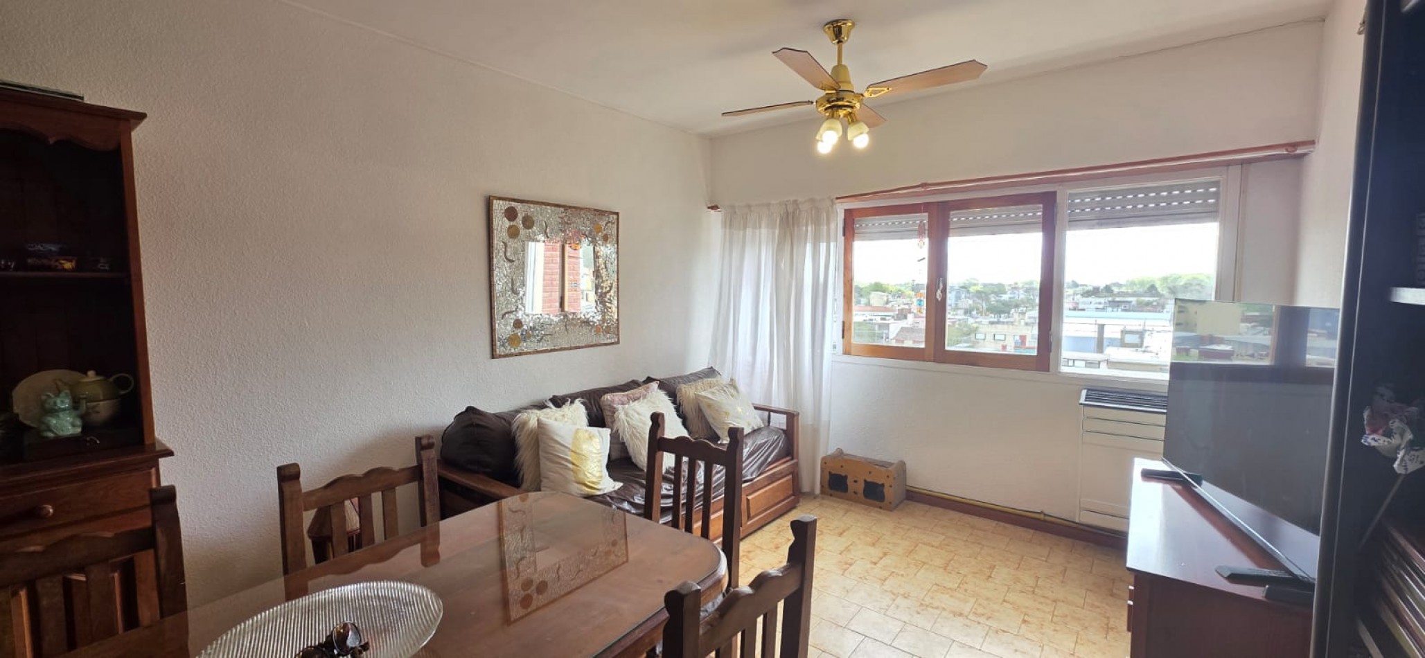Departamento 2 ambientes con vista al centro de Mar de Ajo, 6.o piso